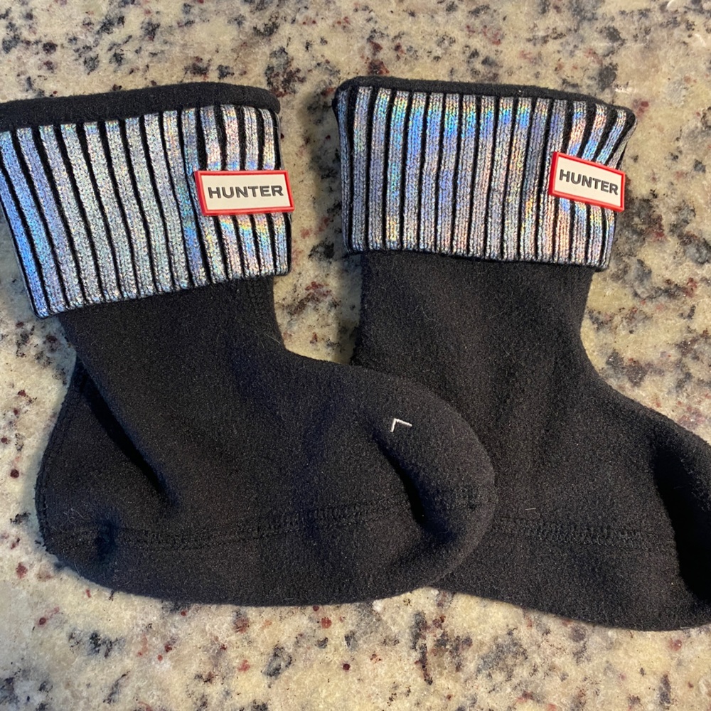 Kids Hunter foiled boot socks